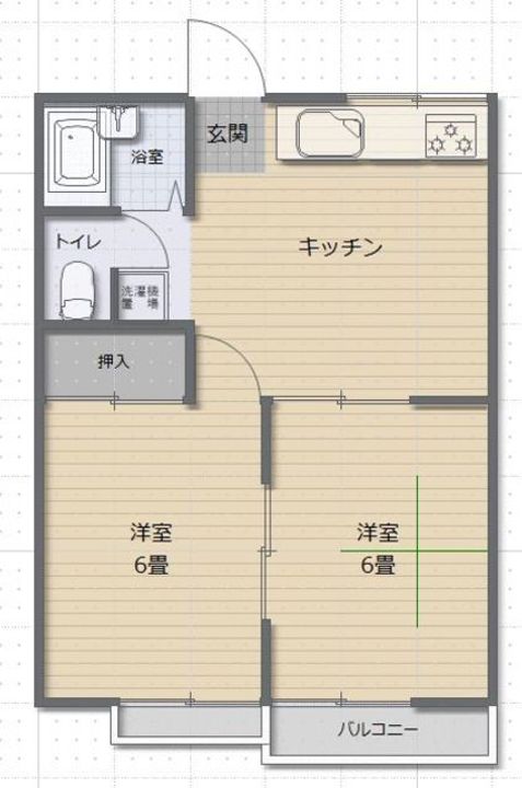 アベニール豊IIの間取り