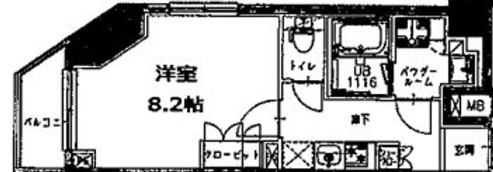 S RESIDENCE三田慶大前の間取り
