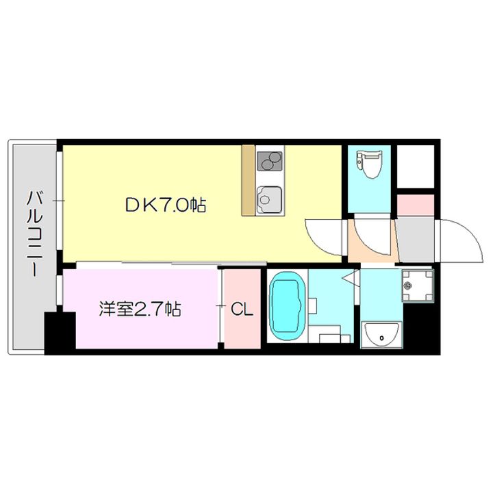 セレニテ新大阪ミラク1番館の間取り