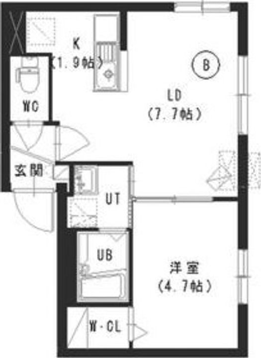 北海道札幌市中央区北四条西29(マンション)の賃貸物件の間取り
