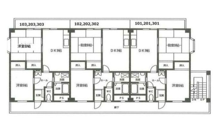 新田山ハイツの間取り