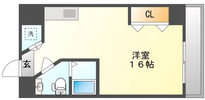 岡山県岡山市北区清輝橋4(マンション)の賃貸物件の間取り