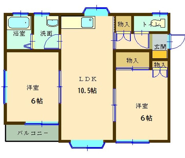 スズランハイツCの間取り