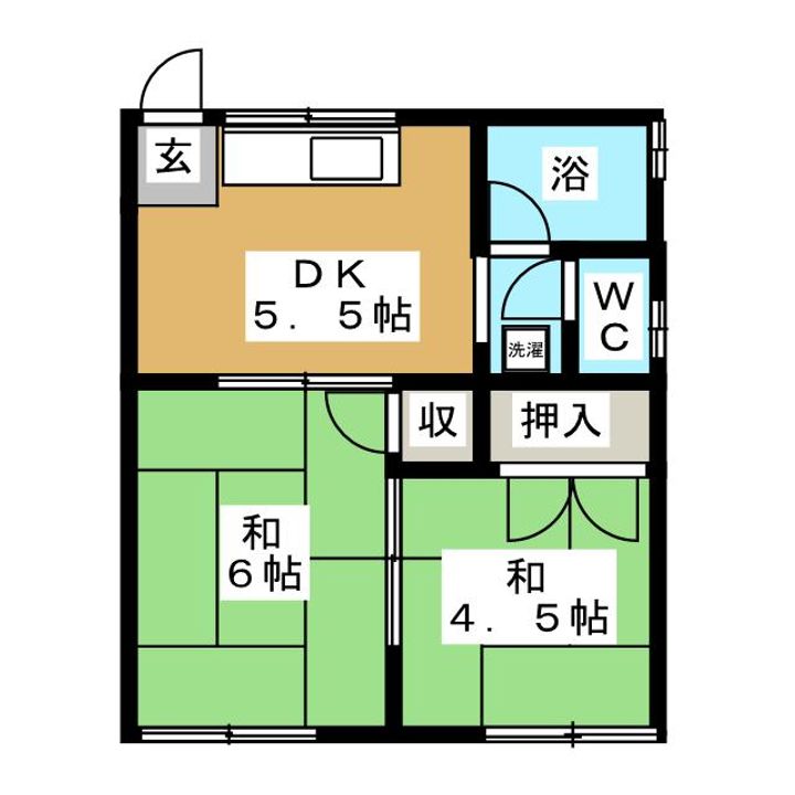 スカイコーポの間取り