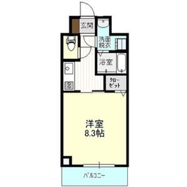 栃木県宇都宮市大通り3(マンション)の賃貸物件の間取り