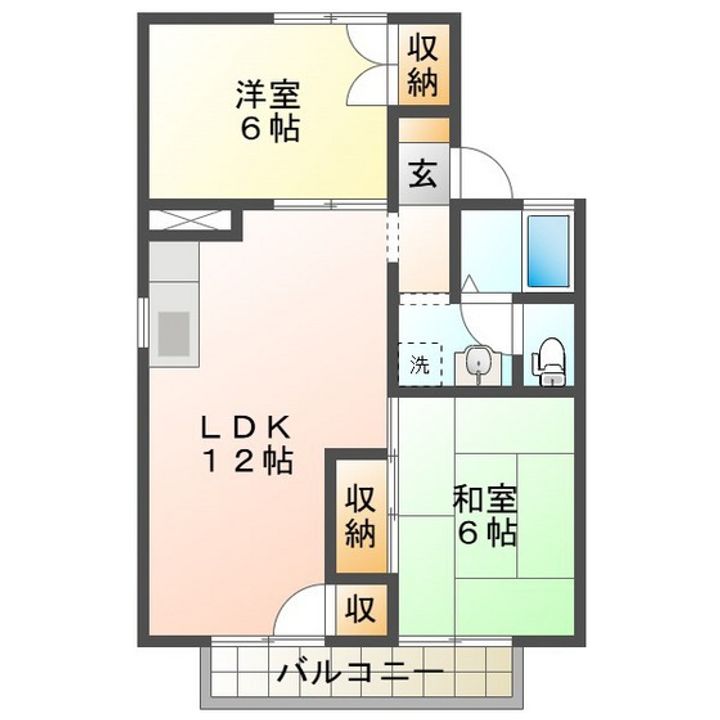 セジュールフジタの間取り