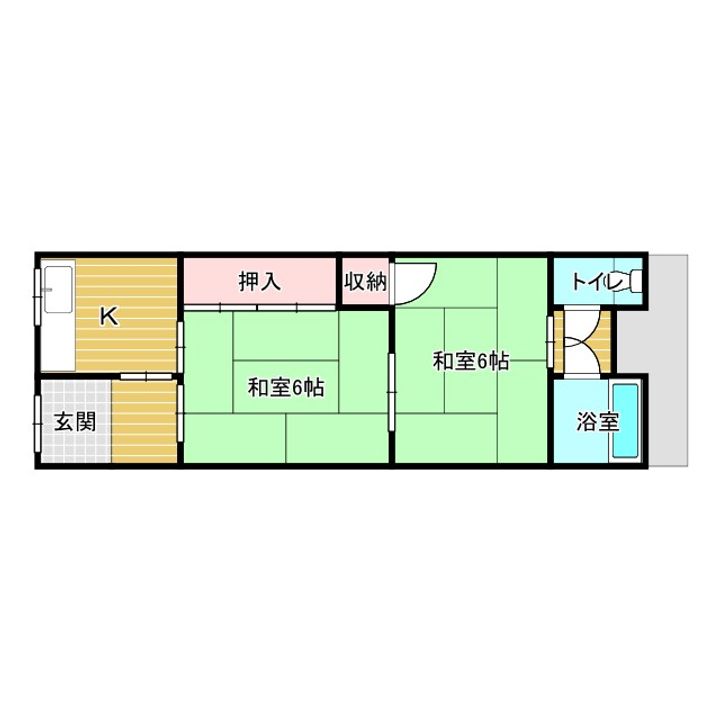 浦川住宅の間取り