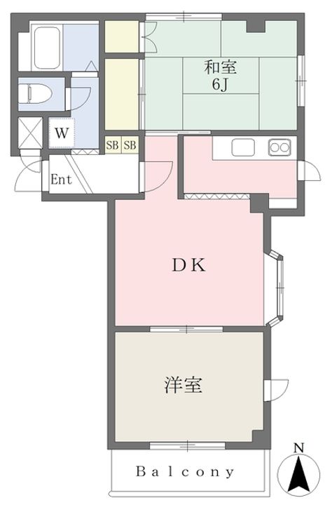 タカラ峰ハイツB棟の間取り