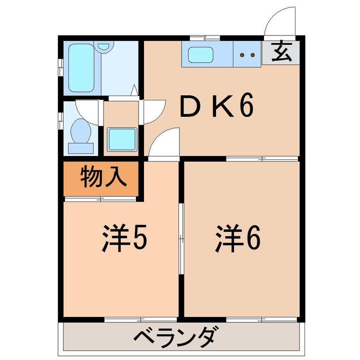 わかばコーポの間取り