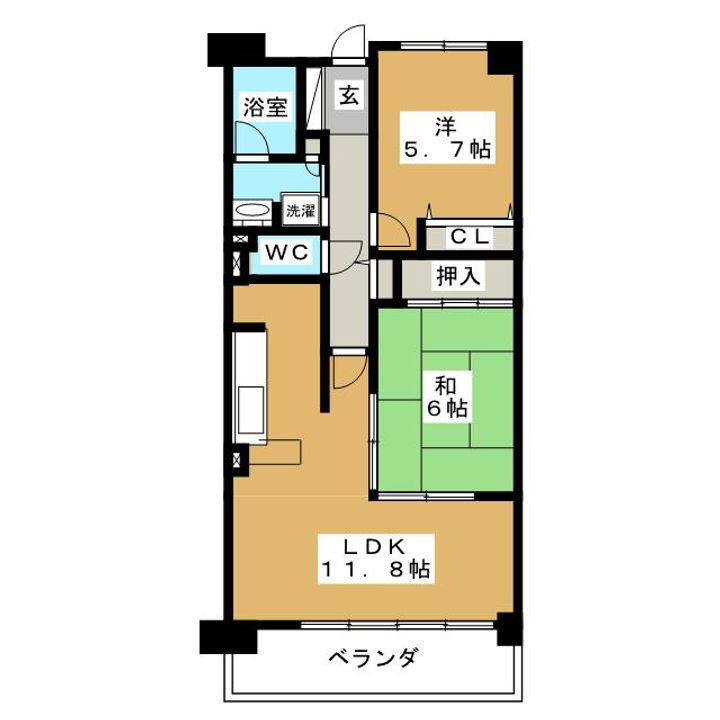 CASSIA横濱ガーデン山の間取り