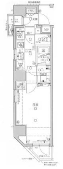 東京都台東区入谷2(マンション)の賃貸物件の間取り
