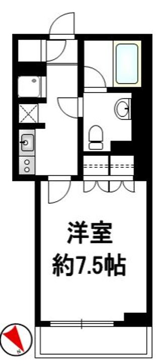 神奈川県横浜市中区日本大通(マンション)の賃貸物件の間取り