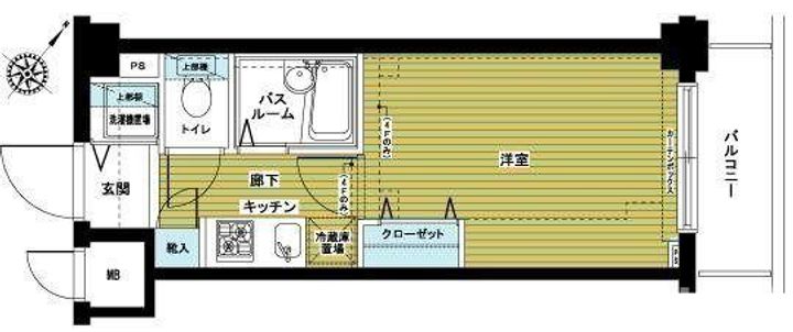 東京都大田区鵜の木3(マンション)の賃貸物件の間取り