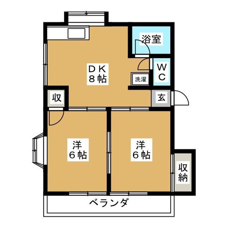 シュロスYKの間取り