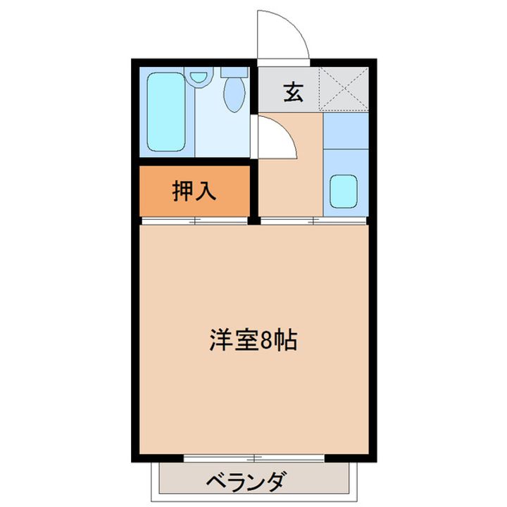 富山県富山市新庄町(アパート)の賃貸物件の間取り