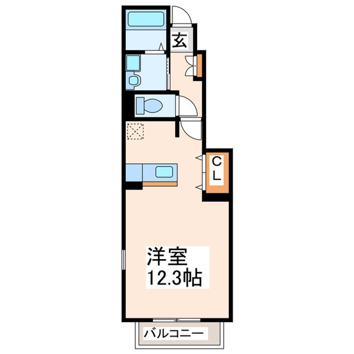 アヴニールI、II、III(菊陽町花立)の間取り
