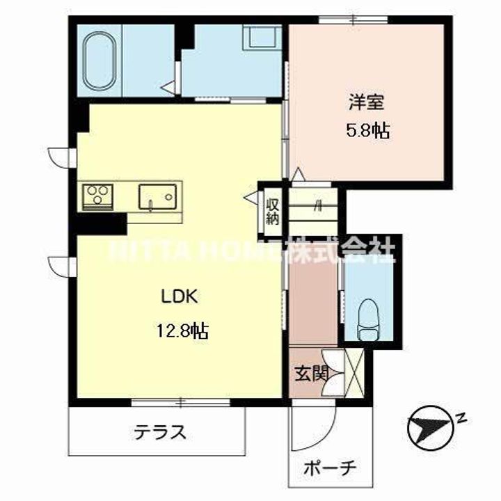 アトリエール柏原の間取り