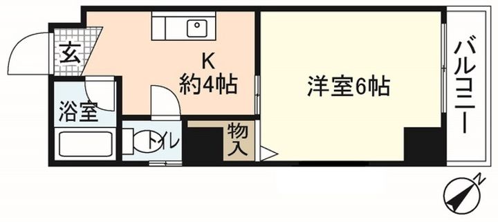 今田ビル楠木の間取り