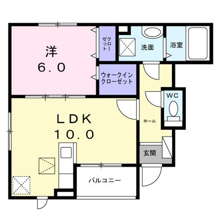 クレスト コートの間取り