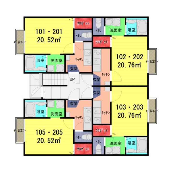 埼玉県久喜市久喜東5(アパート)の賃貸物件の間取り