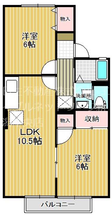 パークタウン新和Cの間取り