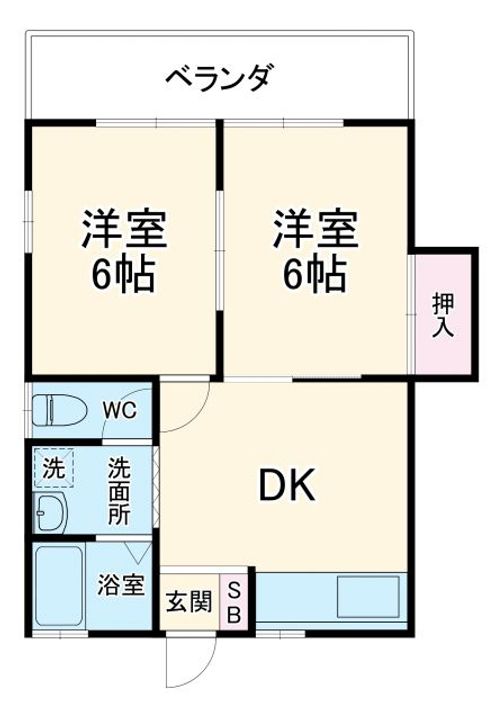 コーポアサノの間取り