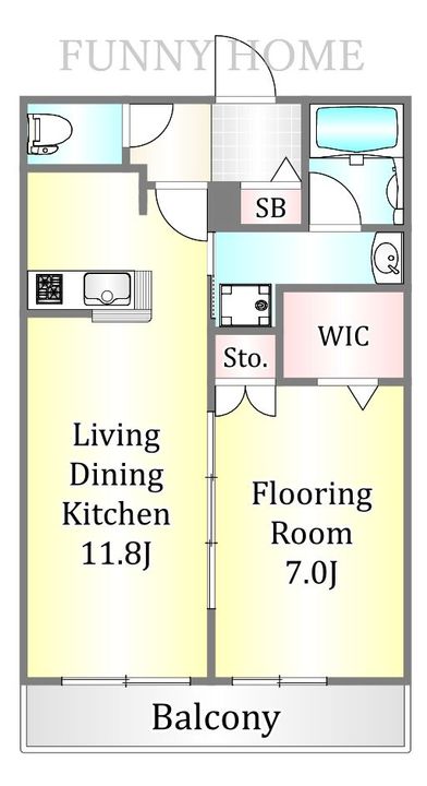 東京都世田谷区等々力4(マンション)の賃貸物件の間取り