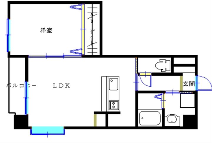 鹿児島県鹿児島市谷山中央2(マンション)の賃貸物件の間取り