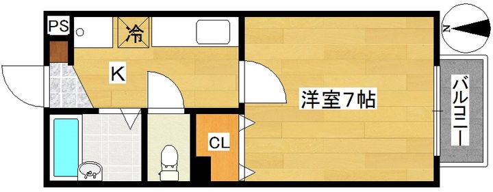 メゾンかざみの間取り