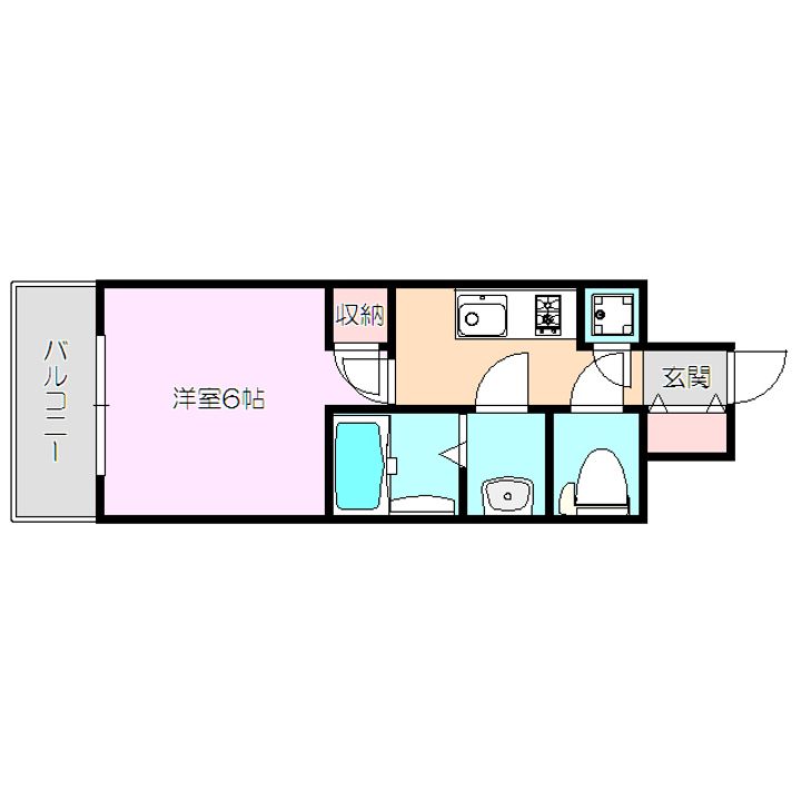 レジュールアッシュOSAKAディフィールの間取り