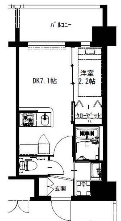 福岡県北九州市八幡西区陣山2(マンション)の賃貸物件の間取り