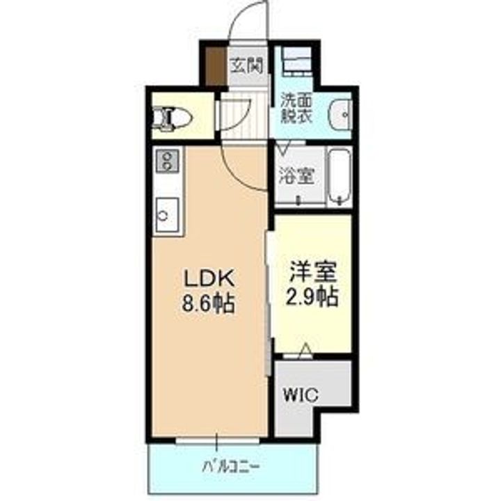 栃木県宇都宮市大通り3(マンション)の賃貸物件の間取り