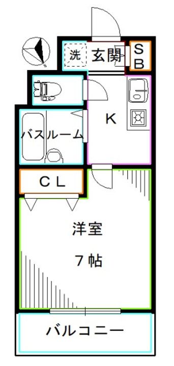 東京都新宿区西新宿4(マンション)の賃貸物件の間取り