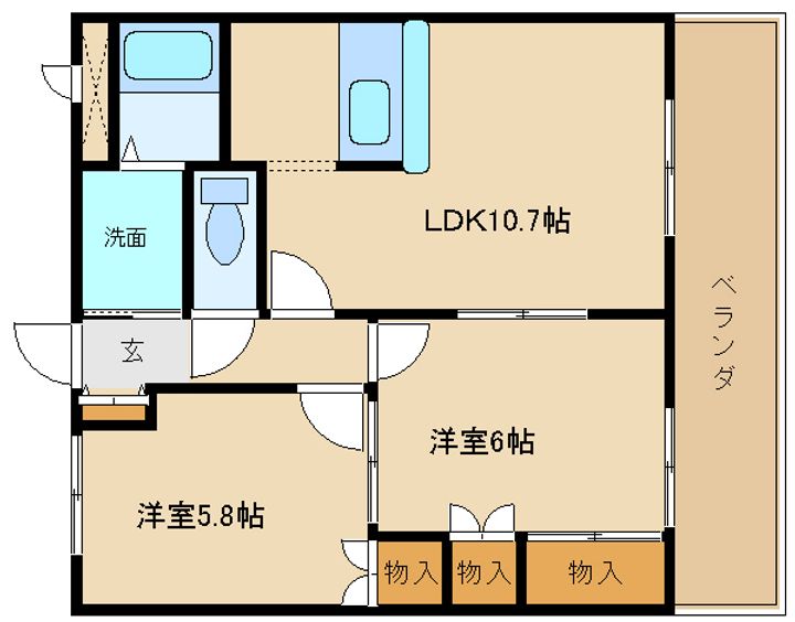 パンプルムースの間取り