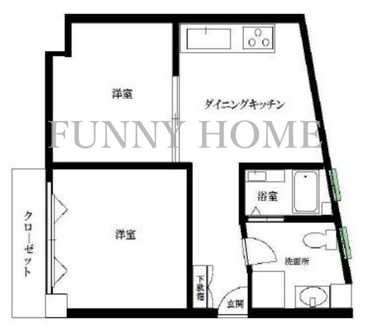 池尻マンションの間取り