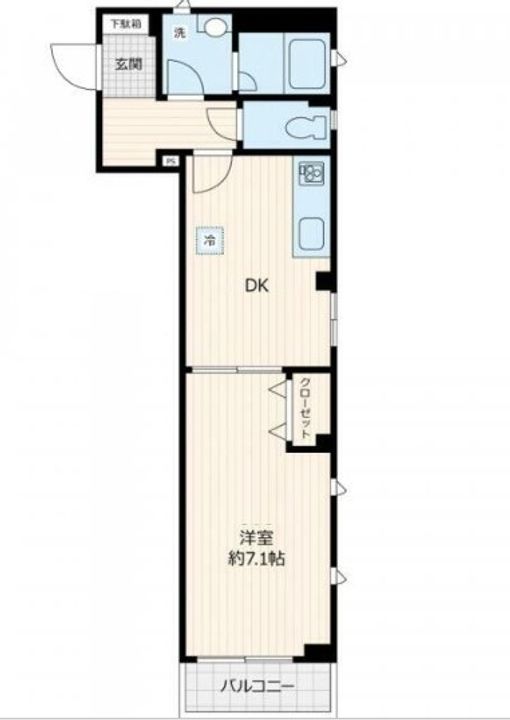 東京都足立区日ノ出町(マンション)の賃貸物件の間取り