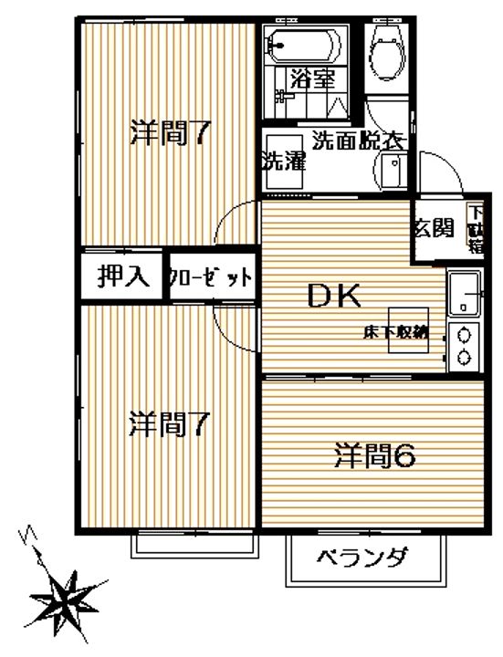 メゾンド岡田の間取り