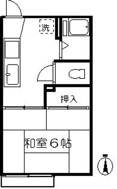 ハイツ岡野の間取り