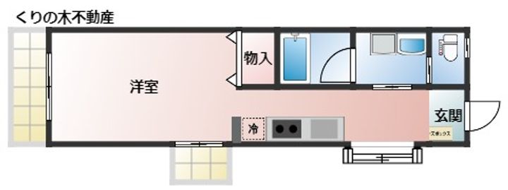 ハイツin日高の間取り