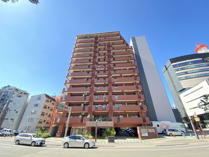 第6鶴丸ハイツ中央の外観