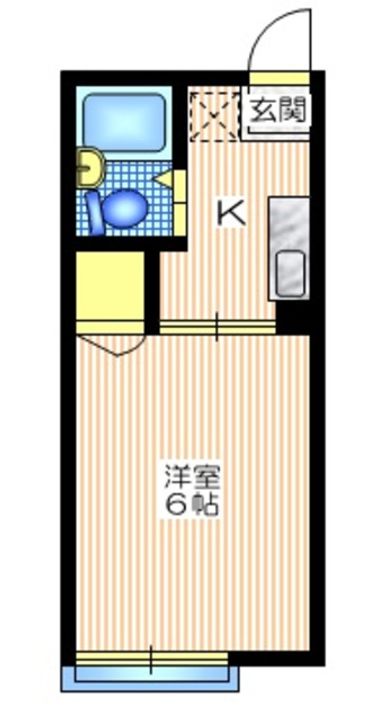 神奈川県横浜市港北区篠原東1(アパート)の賃貸物件の間取り