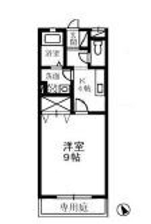 岡山県倉敷市日ノ出町1(アパート)の賃貸物件の間取り