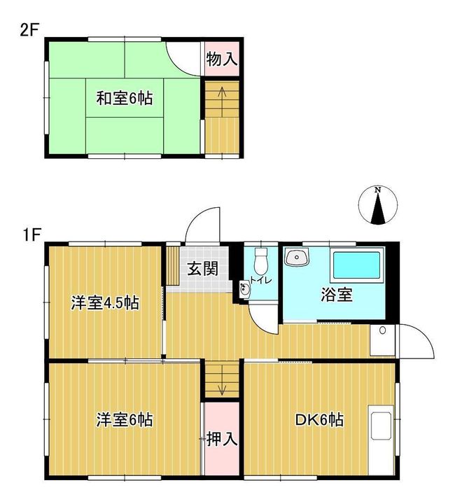 山口県防府市緑町2(一戸建)の賃貸物件の間取り