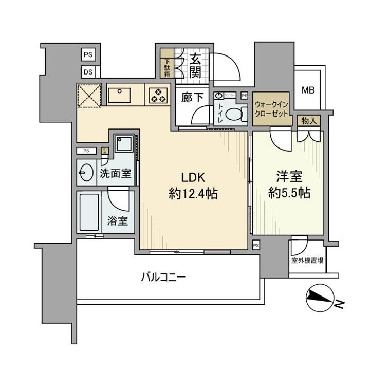 プラウド九段南の間取り