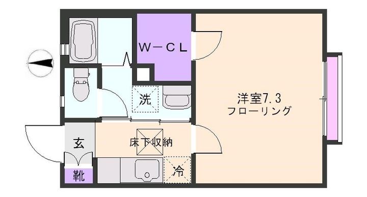 ソレアード千暁の間取り