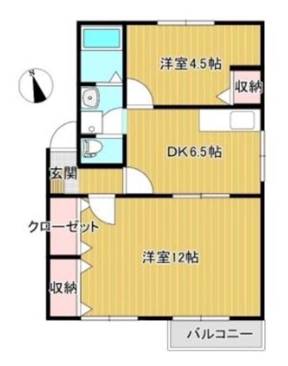岡山県倉敷市老松町5(アパート)の賃貸物件の間取り