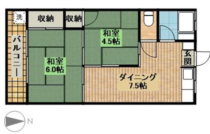 さんご荘の間取り