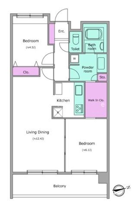 レジディア祐天寺の間取り