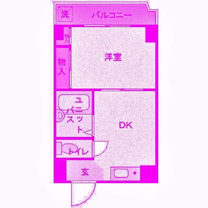 ビューライド川崎の間取り