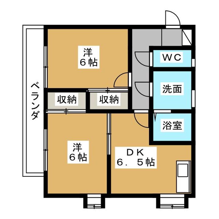 メゾンシャルモン弐番館の間取り